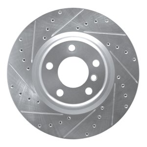 BMW 230I Brake Rotor (1) - Rear Left - R1 Concepts - Drilled & Slotted - Silver - `12-`20 BMW 230I Brake Rotor (1) - Rear Left - R1 Concepts - Drilled & Slotted - Silver - `12-`20